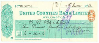 Picture of United Counties Bank Ltd., Wellington, (Salop), 19(12)
