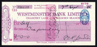 Picture of Westminster Bank Ltd., Chancery Lane & Holborn, 19(36), type 4