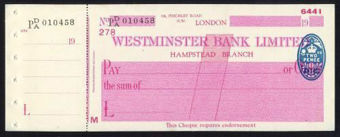 Picture of Westminster Bank Ltd., Hampstead, 19(38), type 5a