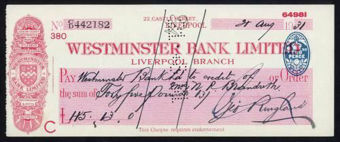 Picture of Westminster Bank Ltd., Liverpool, 19(31), type 3b