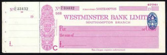Picture of Westminster Bank Ltd., Southampton, 19(32), type 3a