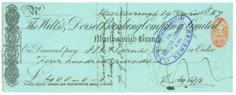 Picture of Wilts & Dorset Banking Co. Ltd., Marlborough, 18(87)