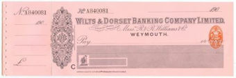 Picture of Wilts & Dorset Banking Co. Ltd., Weymouth, Messrs R & R Williams & Co., 190(9)