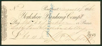 Picture of Yorkshire Banking Company, Pontefract, 18(60)