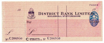 Picture of District Bank Ltd., Eccleshall, 19(43) Unissued