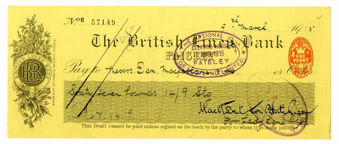 Picture of British Linen Bank, Paisley, 1910's. Used.