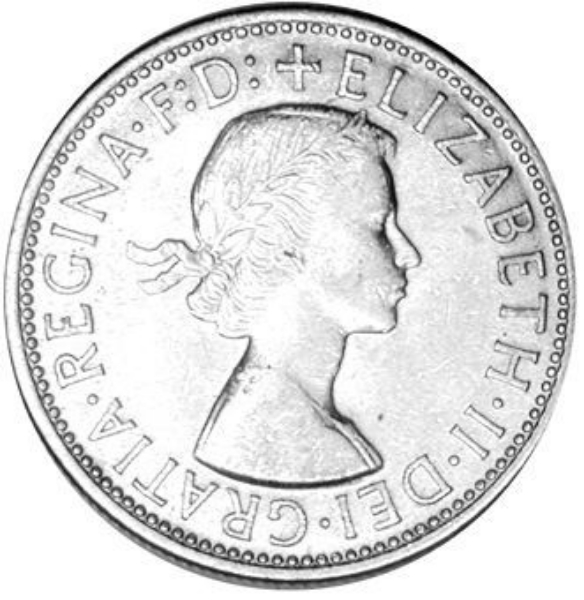 Australia, 1954 Florin Extremely Fine_obv