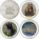 Set of 3 Uganda Crowns with Bears_obv