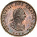 George III, 1760-1820. 1799 Bronzed Proof Farthing_obv