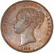Victoria, 1854 Copper Penny Choice Unc_obv