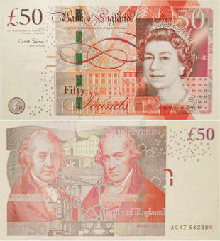 Chris Salmon £50 Boulton/Watt nd (2011) B410 Unc