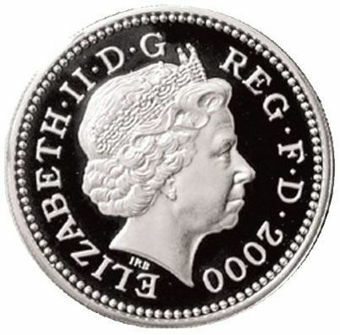 Picture of Elizabeth II, £1 (Welsh Pound) 2000 Piedfort Silver Proof
