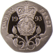 Picture of Elizabeth II, 20 Pence 1993 Proof