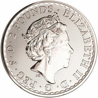 Picture of Elizabeth II, £2 Britannia 2016 Silver BU
