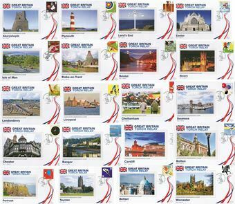 Picture of 20 Different Torch Relay FDC