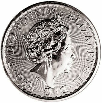 Picture of Elizabeth II, £2 Britannia (Dog Privy Mark) 2018