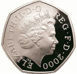 2000 50 Pence (Libraries) Piedfort_obv