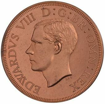Picture of Australia, Edward VIII, short legend in copper