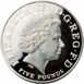 Picture of Elizabeth II, £5 (Death of Queen Mother) 2002 Silver Proof