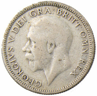 1930 Shilling (.500 Silver) Circulated_obv