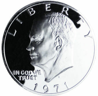 Ike 1971 Dollar Silver Proof S_obv