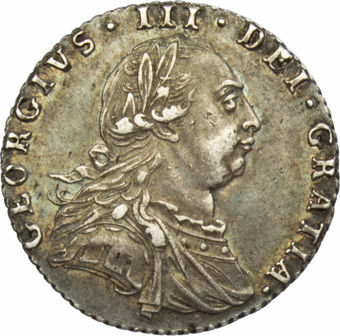 George III 1787 Sixpence Extremely Fine_obv