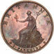 George III, 1760-1820. 1799 Bronzed Proof Farthing_rev