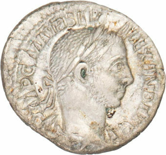 Severus Alexander, AD 222-235. AR Denarius, Rome AD 227_obv