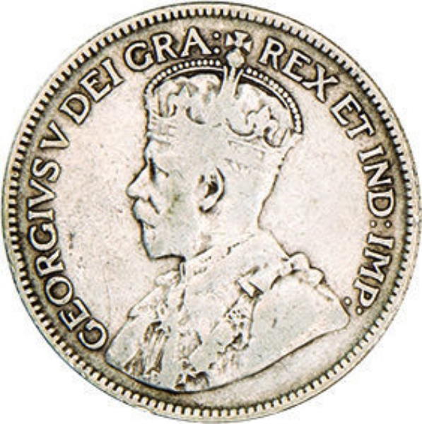 Canada George V 25c 1936_obv
