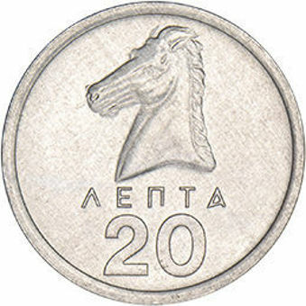 Greece 20 Lepta 1978 Unc_obv