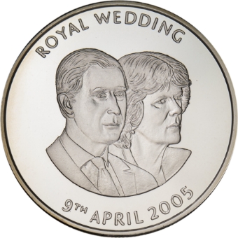 Ascension Island, 50 pence (Royal Wedding Charles & Camilla) 2005_rev