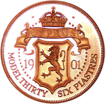 Edward VII, Cyprus Bare Head Copper_rev