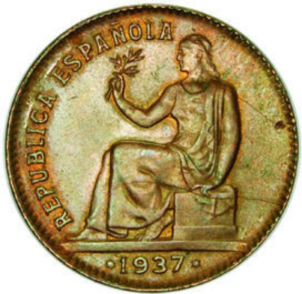 Spain, 50 Centavos (Civil War) 1937_obv