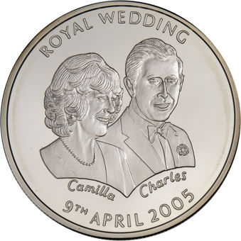 St Helena_50_pence_Royal Wedding_rev