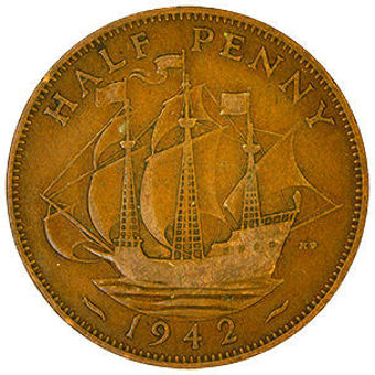 1942_Halfpenny_rev