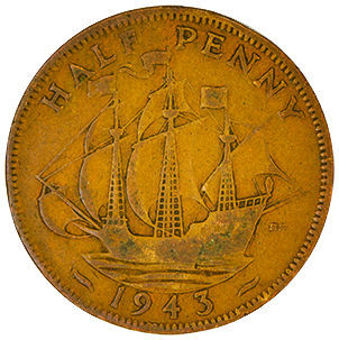 1943_Halfpenny_rev