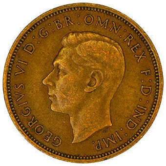 GeorgeVI_Halfpenny_obv