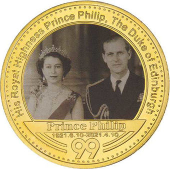 Prince Philip 5 Medallion Collection in Case_rev