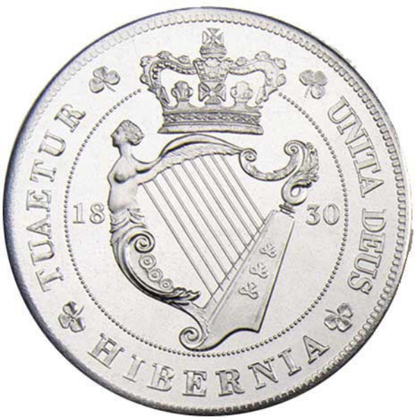 William IV Ireland Patina Pewter_obv