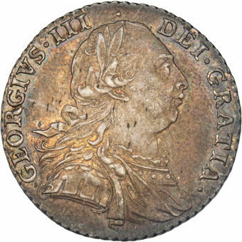 George III, 1787 Shilling Extremely Fine_obv