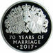 Picture of Elizabeth II, £10 (Platinum Wedding Anniversary) 2017 5 Oz Slabbed Proof 69