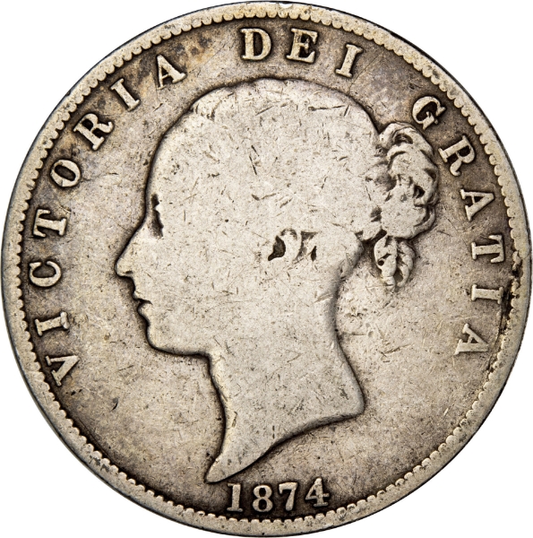 Victoria, Halfcrown (Young Head) Very Good_obv