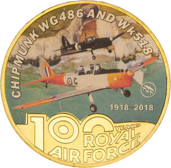 100th_Anniversary_of_the_RAF_Five_Medal_Chipmunk_obv