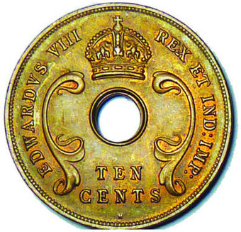 East Africa, 10c Heaton Mint Very Fine_rev