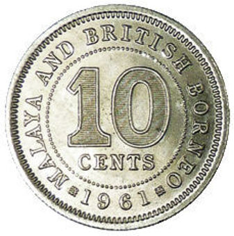 Malaya & British Borneo, 10c 1961 Unc_rev