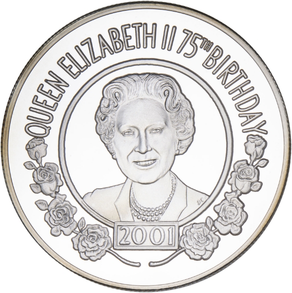 50 pence (Queen's 75th Birthday Commemorative) 2001_rev