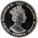 Falkland, 2002 50 Pence Silver Proof, Queen on Horseback_obv
