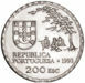 Portugal, 200 Escudos (450th anniversary of Namban art) 1993 KM668_rev