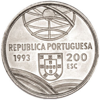 Portugal, 200 Escudos (Rifle) 1993 KM666_rev
