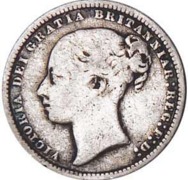 Victoria Young Head Shilling Fine_obv